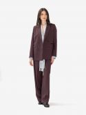 ERMANNO SCERVINO Pantalone velluto floccato sfumato Marrone