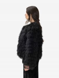 ERMANNO SCERVINO Mongolia corta Nero
