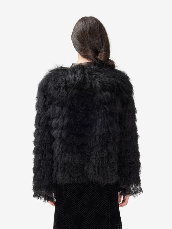 ERMANNO SCERVINO Mongolia corta Nero