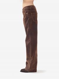 ERMANNO SCERVINO Pantalone velluto floccato sfumato Marrone