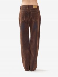 ERMANNO SCERVINO Pantalone velluto floccato sfumato Marrone