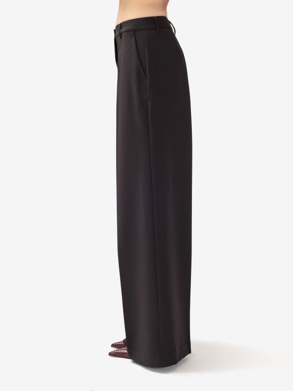 ERMANNO SCERVINO Pantalone palazzo frescolana Nero
