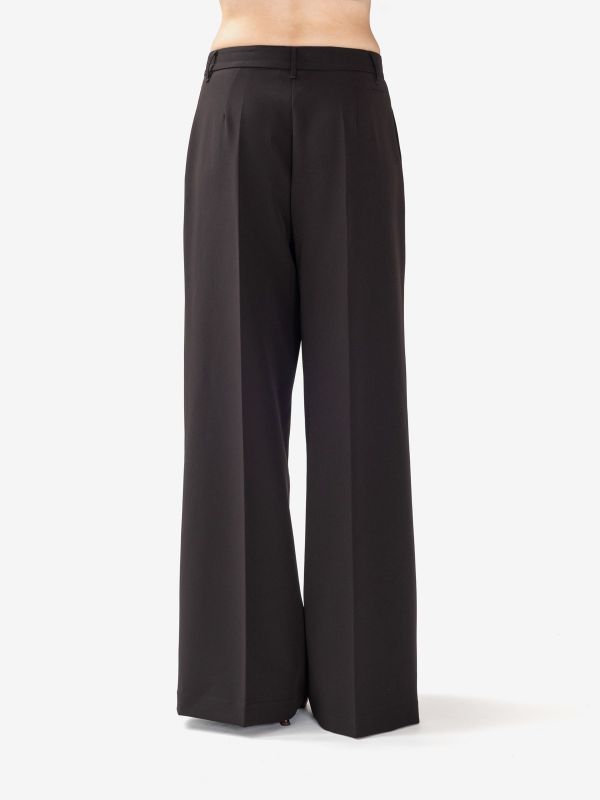 ERMANNO SCERVINO Pantalone palazzo frescolana Nero