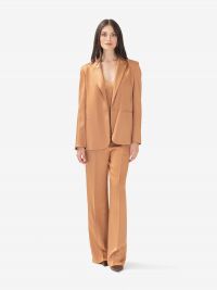FORTE FORTE Blazer satin monopetto Pesca