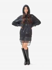 DES PHEMMES Felpa oversize con applicazioni Grigio