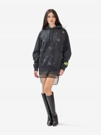 DES PHEMMES Felpa oversize con applicazioni Grigio
