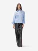 ERMANNO SCERVINO Pantalone velluto floccato sfumato Marrone
