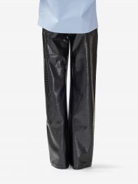 DES PHEMMES Pantalone cargo stampa cocco Nero