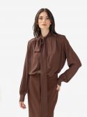 DES PHEMMES Camicia m/l con spalline + fiori magenta Verde acido