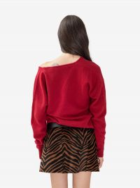 FEDERICA TOSI Maglia incrociata m/l Rubino