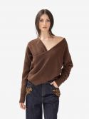 FEDERICA TOSI Maglia incrociata m/l Rubino