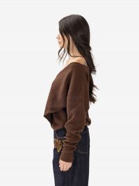 FEDERICA TOSI Maglia incrociata m/l Testa di moro