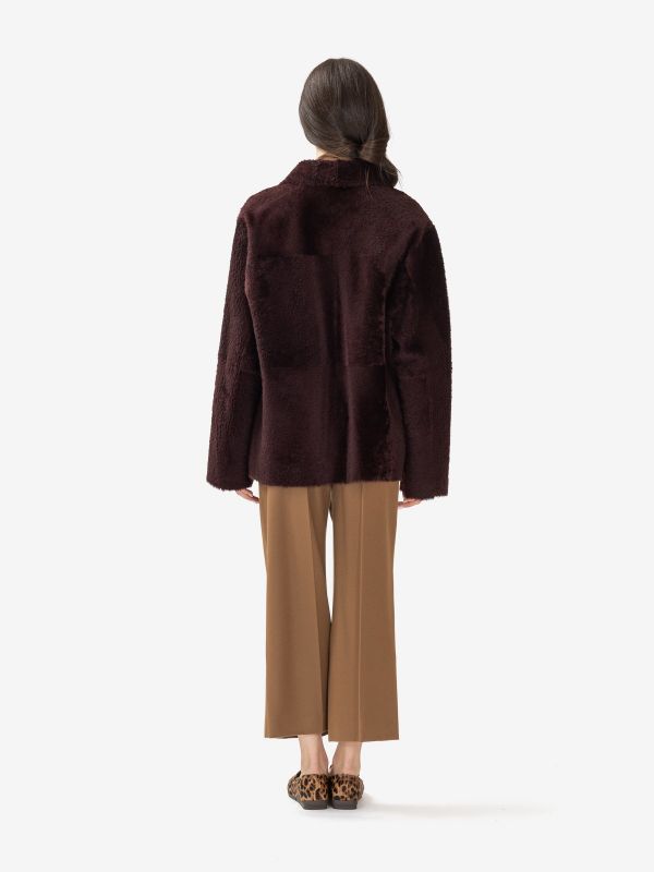 DESA 1972 Montone corto reversibile Bordeaux