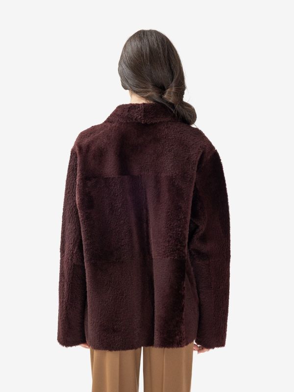 DESA 1972 Montone corto reversibile Bordeaux