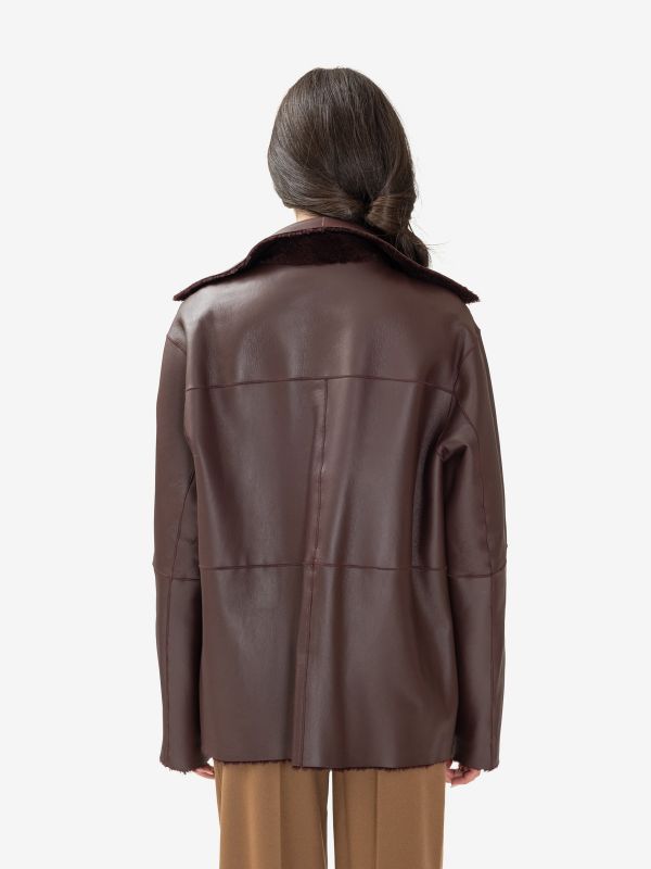 DESA 1972 Montone corto reversibile Bordeaux