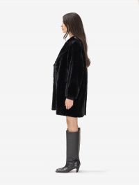 DESA 1972 Cappotto montone doppiopetto Nero