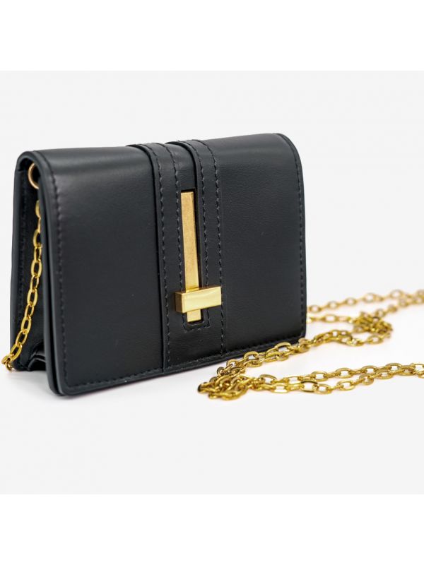 GIANNI CHIARINI "Micropreziosa" borsetta mini con tracolla Oro