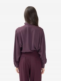 MOMONI' Blusa m/l seta Prugna