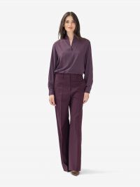 MOMONI' Blusa m/l seta Prugna