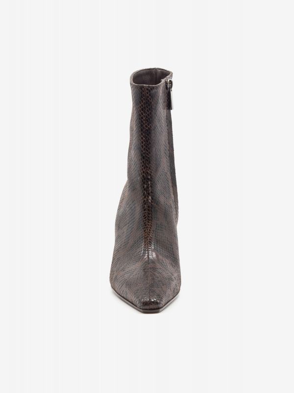 SERGIO LEVANTESI Stivaletto pitonato tc 7 cm Marrone