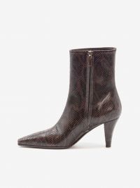 SERGIO LEVANTESI Stivaletto pitonato tc 7 cm Marrone