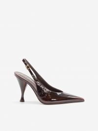 SERGIO LEVANTESI Slingback pelle sfumata Bordeaux