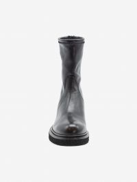 GUGLIELMO ROTTA Stivaletto pelle elastici Nero