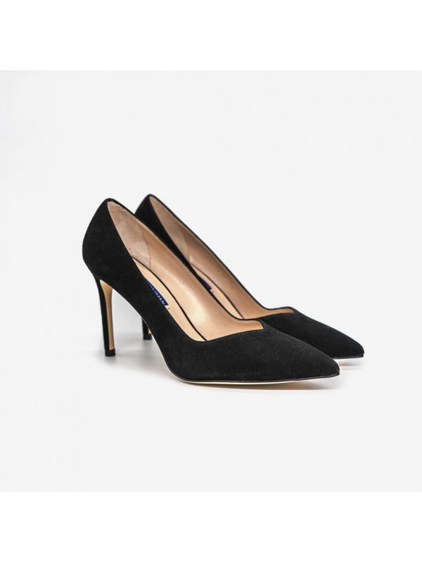STUART WEITZMAN Decolletè camoscio Nero STUART WEITZMAN Decolletè camoscio Nero