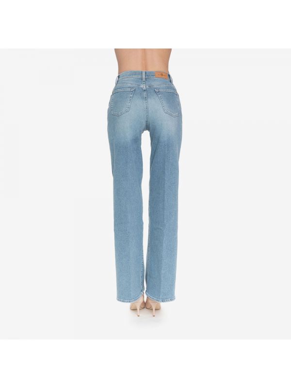 SEVEN Jeans ampio palazzo lavaggio chiaro Blu