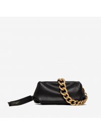 GIANNI CHIARINI "Colette" piccola con catena oro Nero