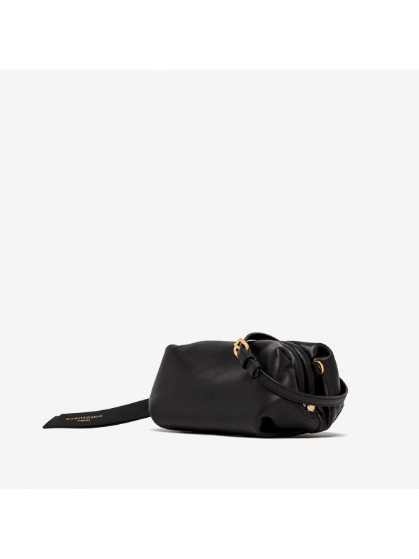 GIANNI CHIARINI "Colette" piccola con catena oro Nero