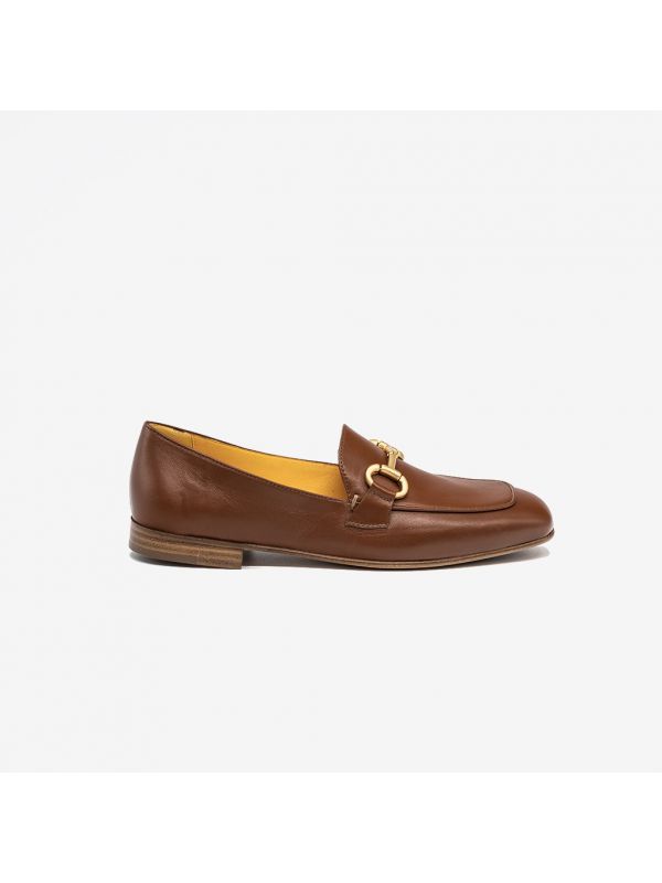 MARA BINI Mocassino con morsetti Cuoio MARA BINI Mocassino con morsetti Cuoio