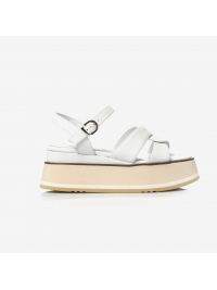 JEANNOT Sandalo con incrocio Bianco