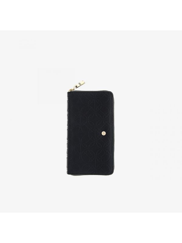 BORBONESE P.fogli zip around Nero