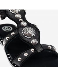 A.S.H. Sandalo con borchie argento Nero A.S.H. Sandalo con borchie argento Nero