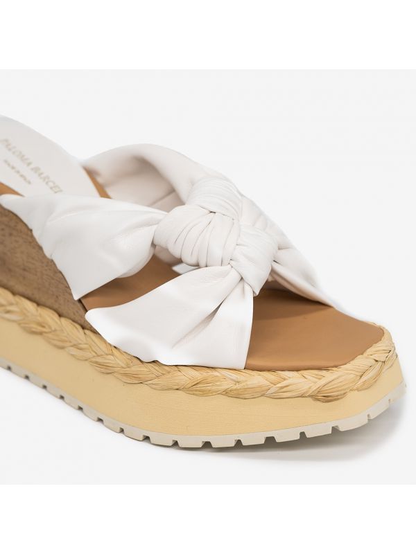 PALOMA BARCELO' Sandalo con nodo Panna