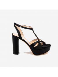 LELLA BALDI Sandalo con plateau Nero LELLA BALDI Sandalo con plateau Nero