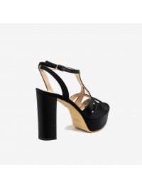 LELLA BALDI Sandalo con plateau Nero LELLA BALDI Sandalo con plateau Nero