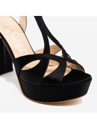 LELLA BALDI Sandalo con plateau Nero LELLA BALDI Sandalo con plateau Nero