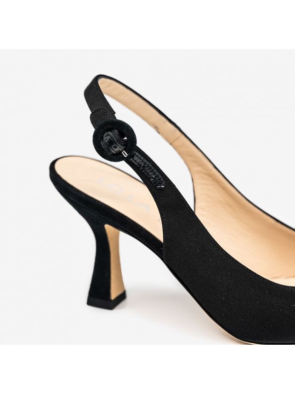 LELLA BALDI Chanel con tacco rocchetto Nero