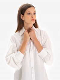 P.A.R.O.S.H. Camicione over cotone Bianco