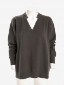 MAX MARA STUDIO Blusa m/l scollo a v seta Bouganville