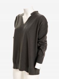 FABIANA FILIPPI Maglione scollo a V Grigio/verde