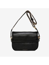 GIANNI CHIARINI "Michelle" a tracolla pelle + tracolla spigata Nero