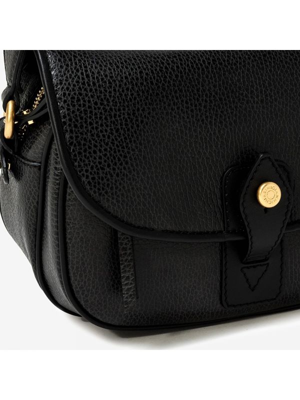 GIANNI CHIARINI "Michelle" a tracolla pelle + tracolla spigata Nero