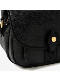 GIANNI CHIARINI "Michelle" a tracolla pelle + tracolla spigata Nero