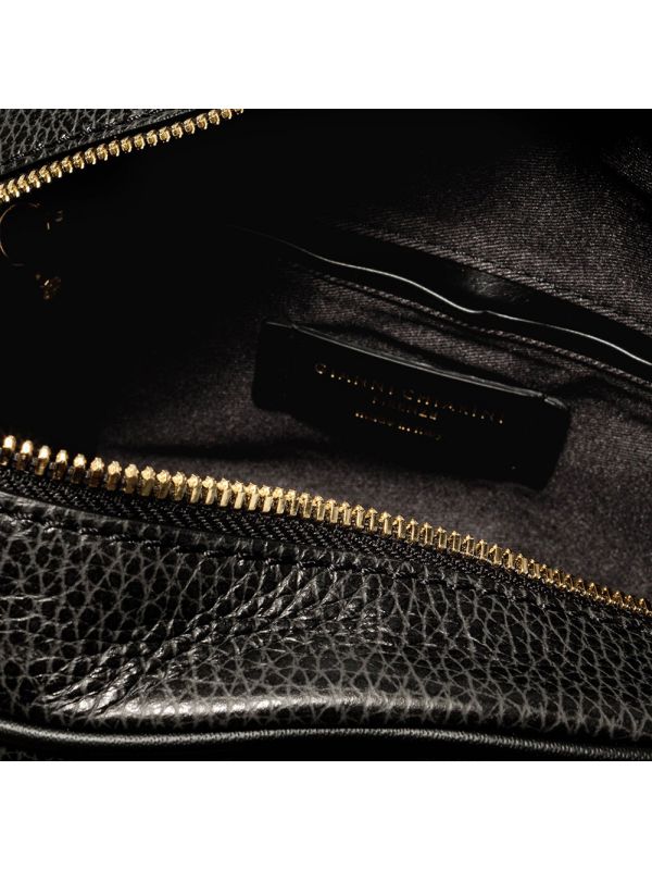 GIANNI CHIARINI "Michelle" a tracolla pelle + tracolla spigata Nero