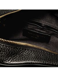 GIANNI CHIARINI "Michelle" a tracolla pelle + tracolla spigata Nero