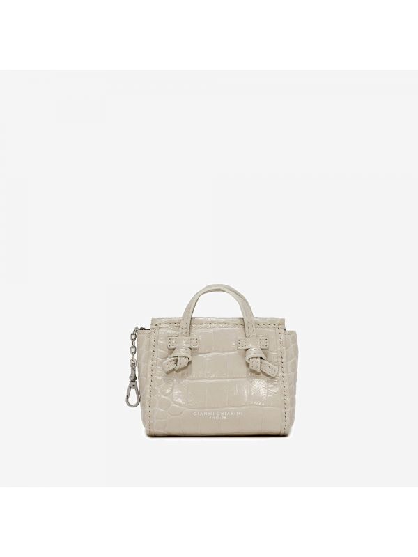 GIANNI CHIARINI "Mini marcella" pelle cocco Latte
