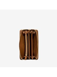 GIANNI CHIARINI Portafogli zip around pelle liscia Cuoio